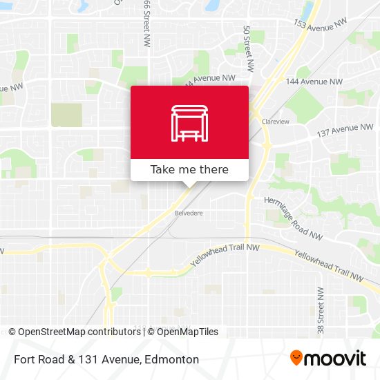 Fort Road & 131 Avenue map