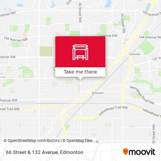 66 Street & 132 Avenue map