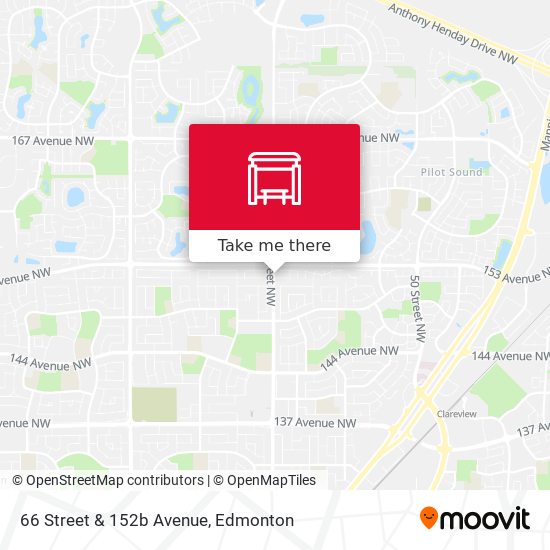 66 Street & 152b Avenue map
