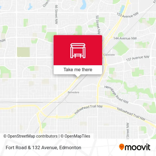 Fort Road & 132 Avenue map