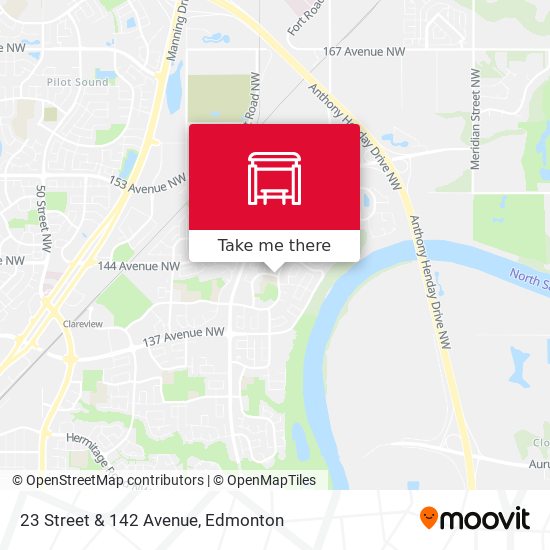 23 Street & 142 Avenue map