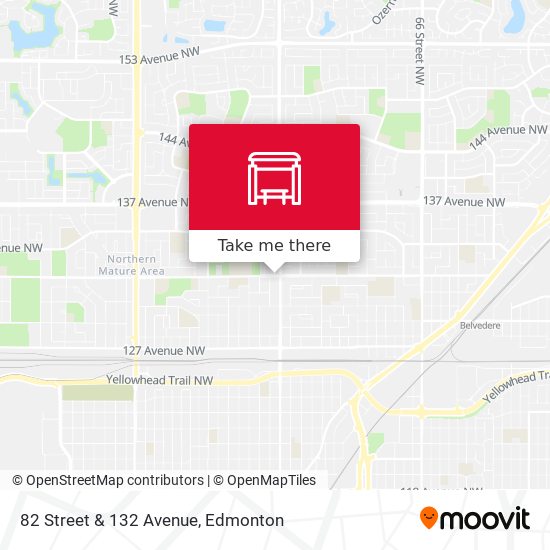 82 Street & 132 Avenue map