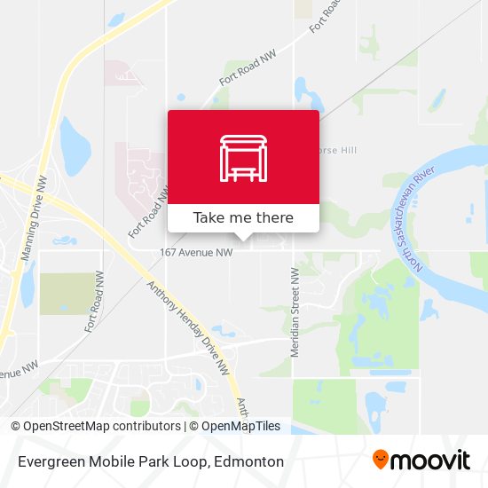 Evergreen Mobile Park Loop map