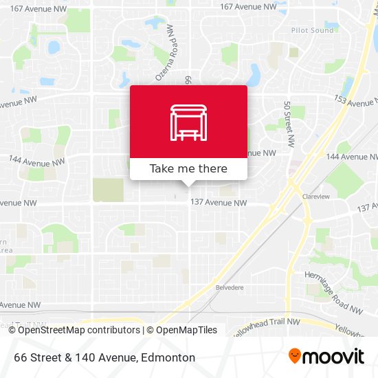 66 Street & 140 Avenue map