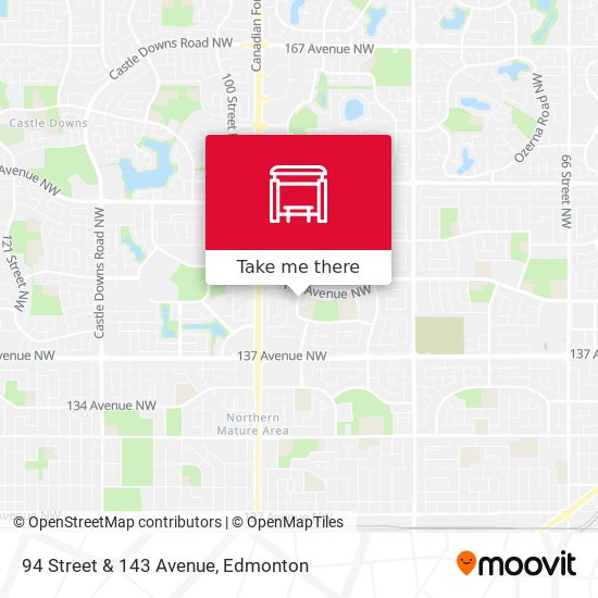 94 Street & 143 Avenue map