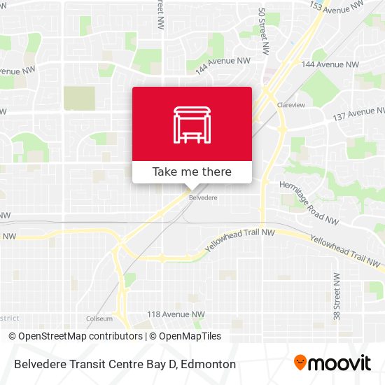 Belvedere Transit Centre Bay D map