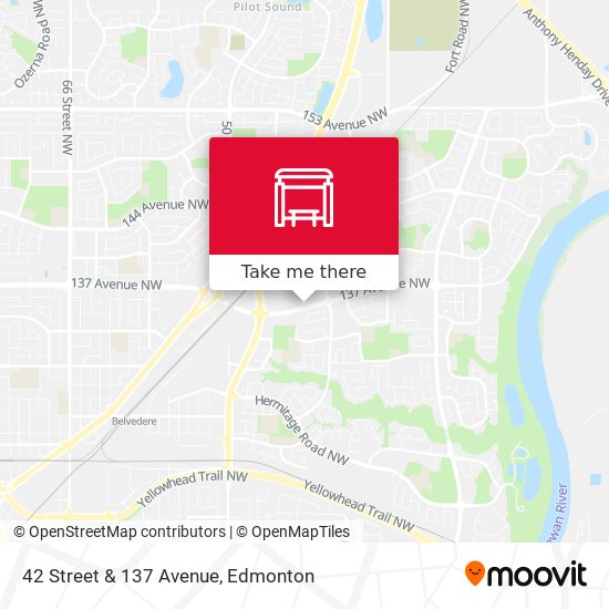 42 Street & 137 Avenue map