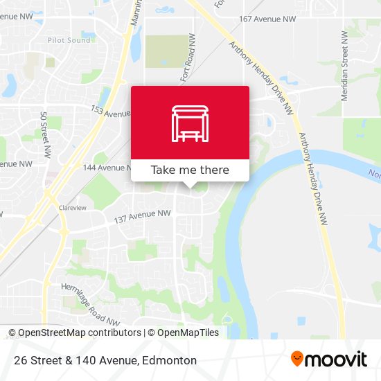 26 Street & 140 Avenue map