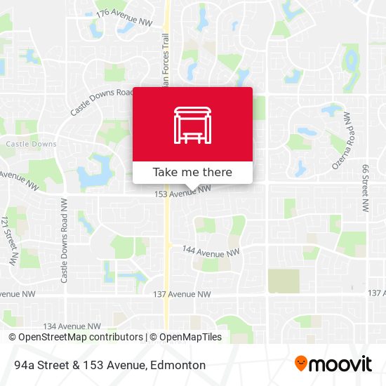 94a Street & 153 Avenue map
