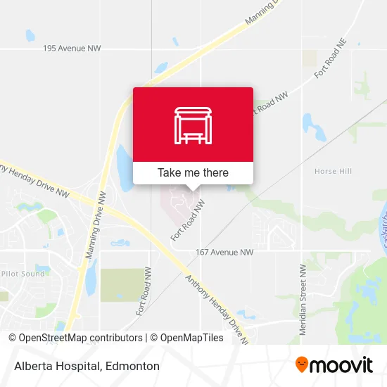 Alberta Hospital map