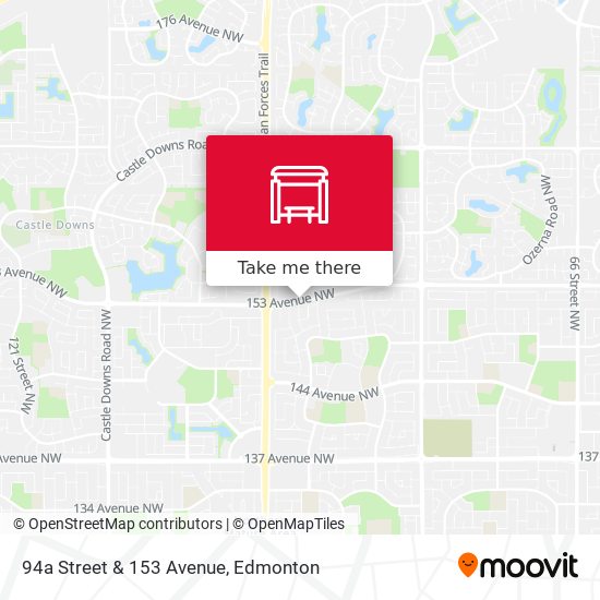 94a Street & 153 Avenue map