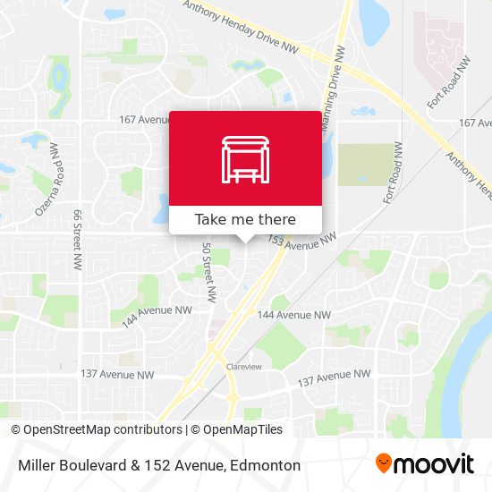 Miller Boulevard & 152 Avenue map
