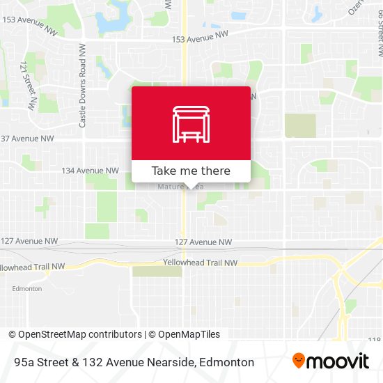 95a Street & 132 Avenue Nearside map