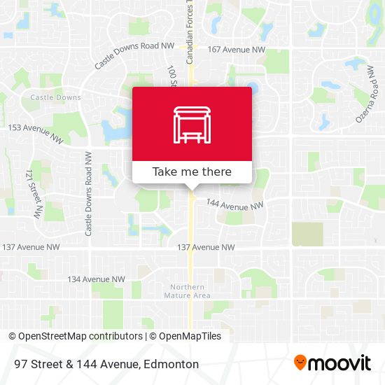 97 Street & 144 Avenue map