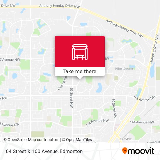 64 Street & 160 Avenue map