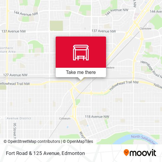 Fort Road & 125 Avenue map