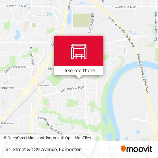 31 Street & 139 Avenue map