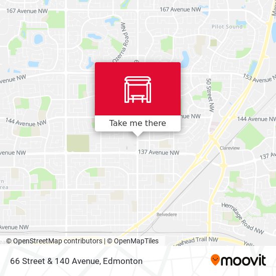 66 Street & 140 Avenue map