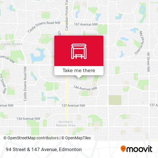 94 Street & 147 Avenue map