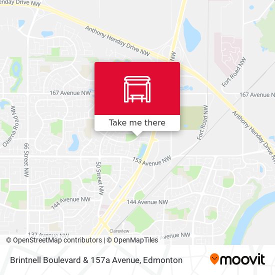Brintnell Boulevard & 157a Avenue map