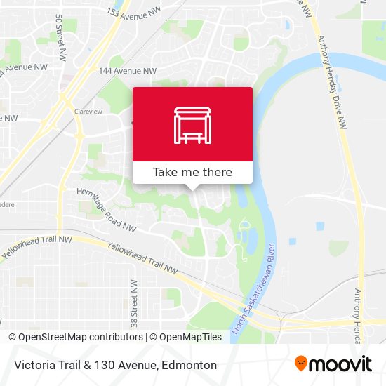 Victoria Trail & 130 Avenue map