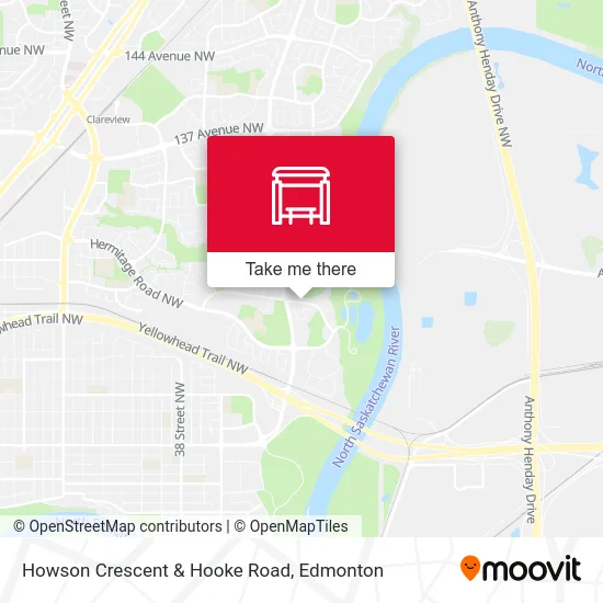 Howson Crescent & Hooke Road map