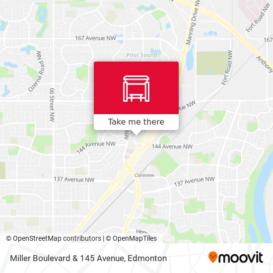 Miller Boulevard & 145 Avenue map