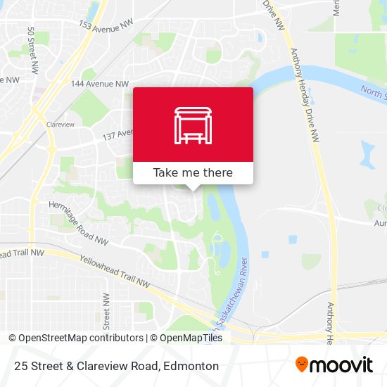 25 Street & Clareview Road map