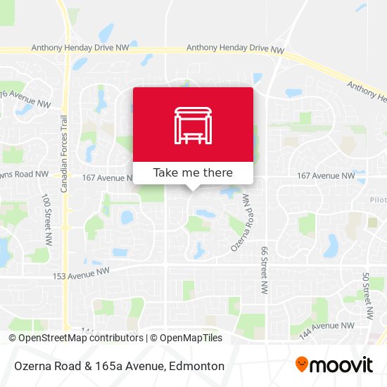 Ozerna Road & 165a Avenue plan