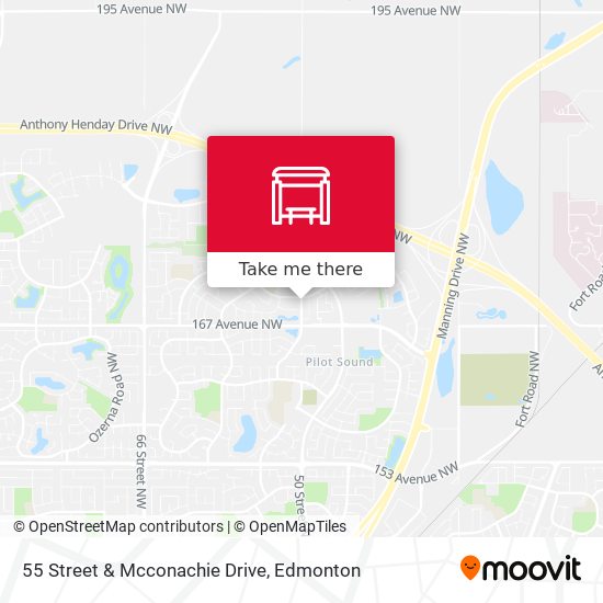 55 Street & Mcconachie Drive map