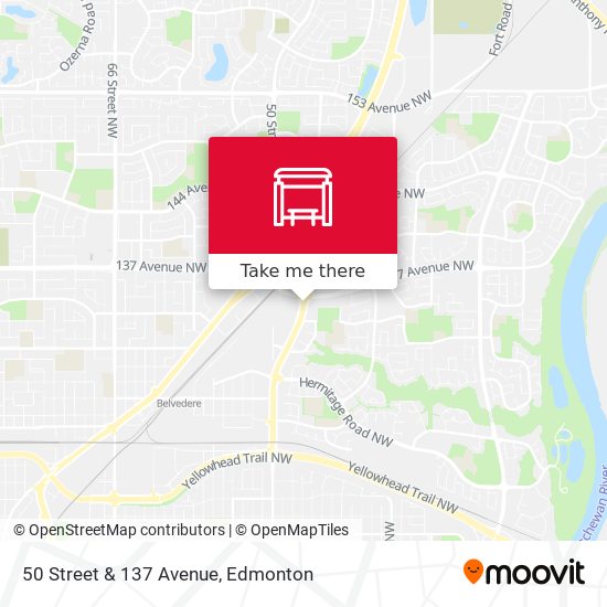 50 Street & 137 Avenue map