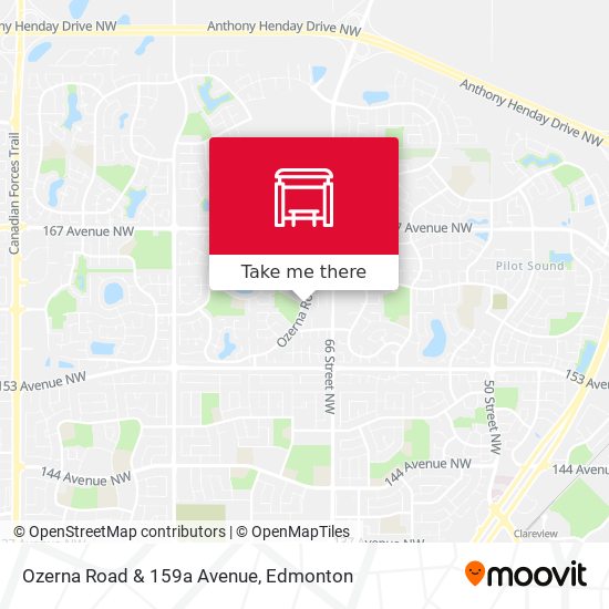 Ozerna Road & 159a Avenue map