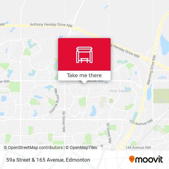 59a Street & 165 Avenue map