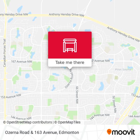 Ozerna Road & 163 Avenue map