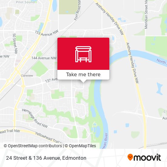 24 Street & 136 Avenue map