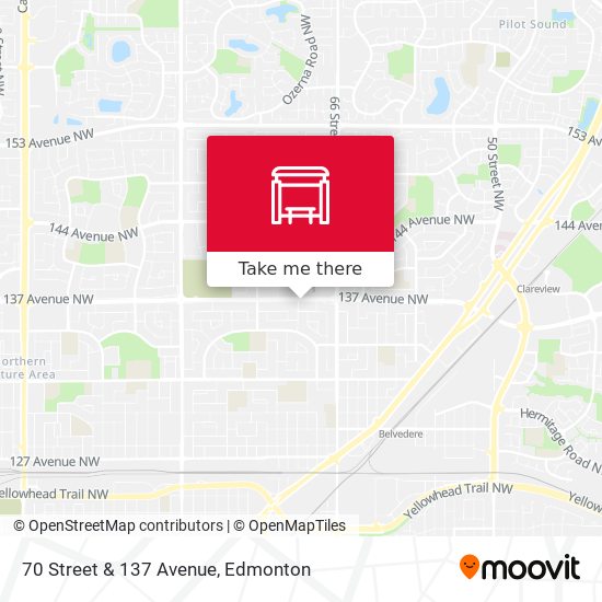 70 Street & 137 Avenue map