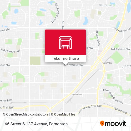 66 Street & 137 Avenue map