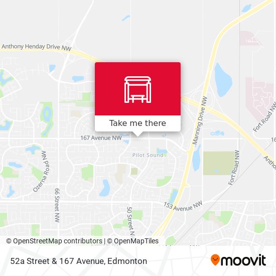 52a Street & 167 Avenue map
