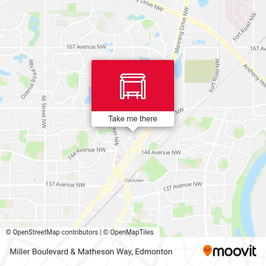 Miller Boulevard & Matheson Way map