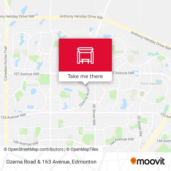 Ozerna Road & 163 Avenue plan
