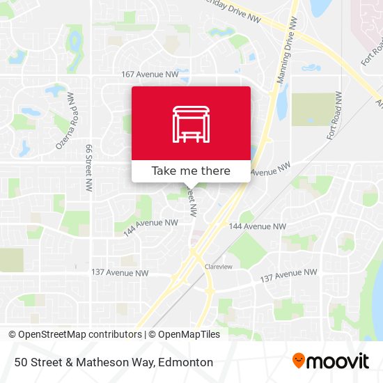 50 Street & Matheson Way plan
