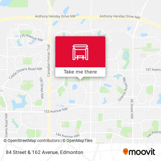 84 Street & 162 Avenue map