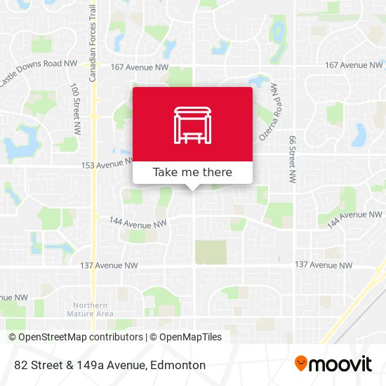 82 Street & 149a Avenue map