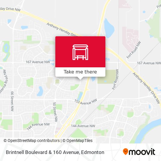 Brintnell Boulevard & 160 Avenue map