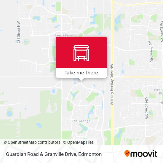 Guardian Road & Granville Drive plan