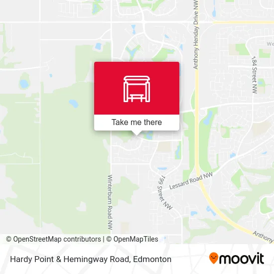 Hardy Point & Hemingway Road map