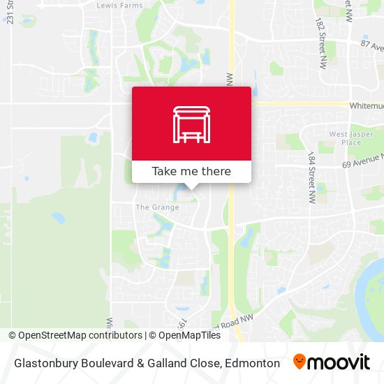 Glastonbury Boulevard & Galland Close map