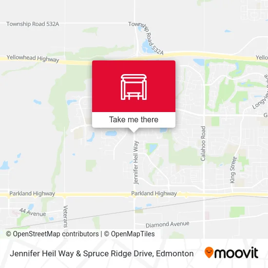 Jennifer Heil Way & Spruce Ridge Drive map