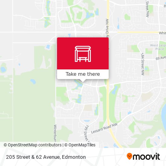 205 Street & 62 Avenue map