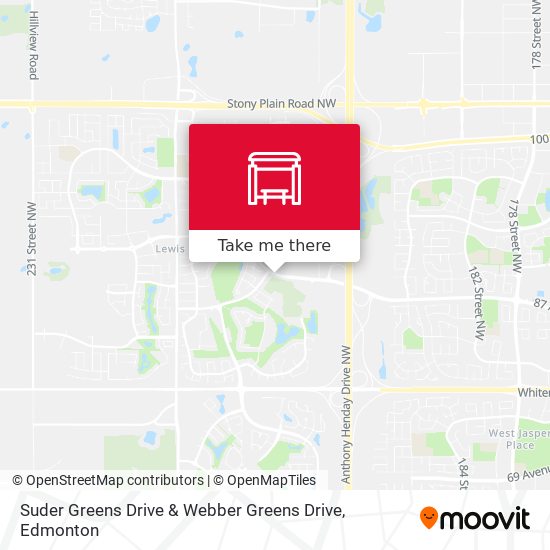 Suder Greens Drive & Webber Greens Drive map